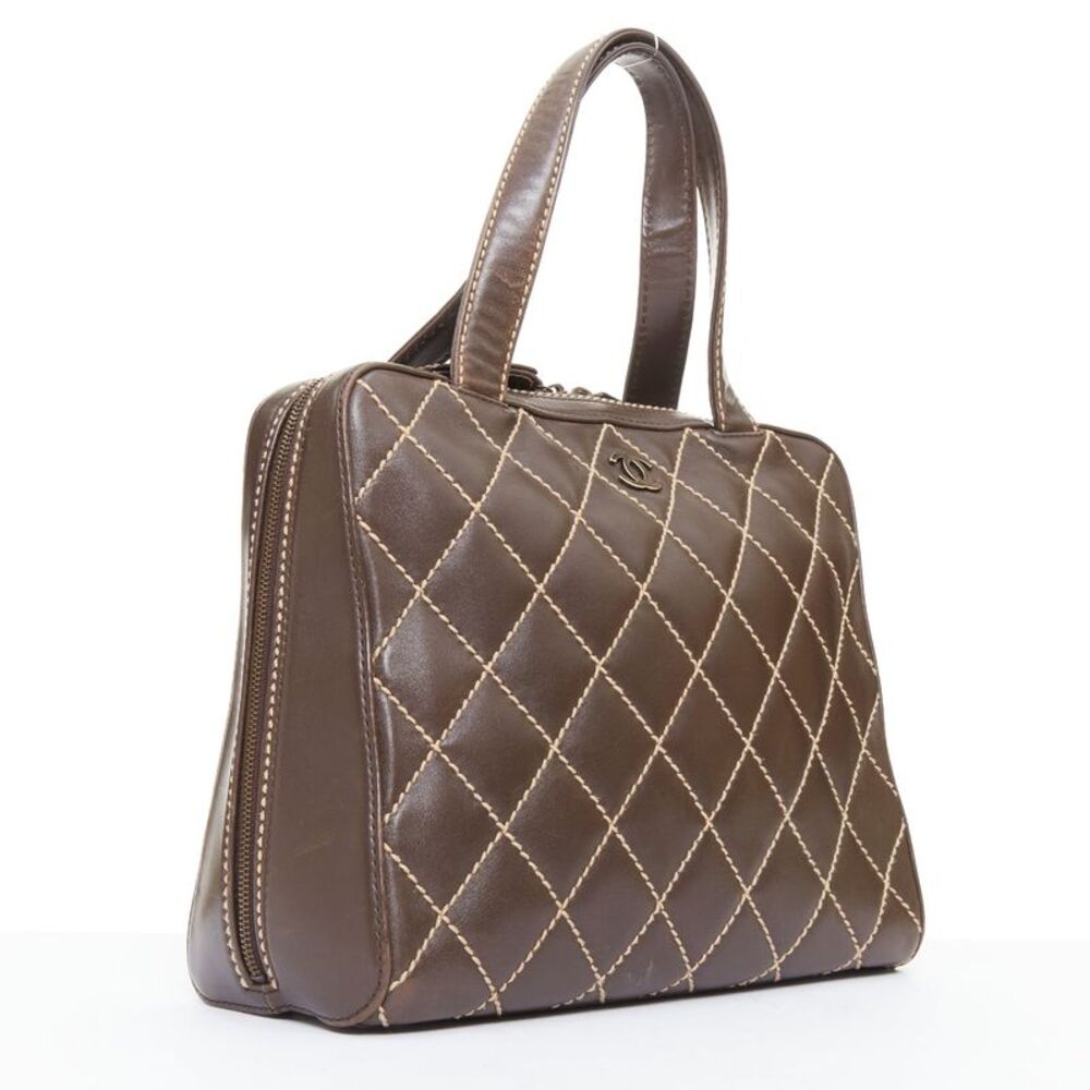 Chanel Lambskin Leather Bowler Bag